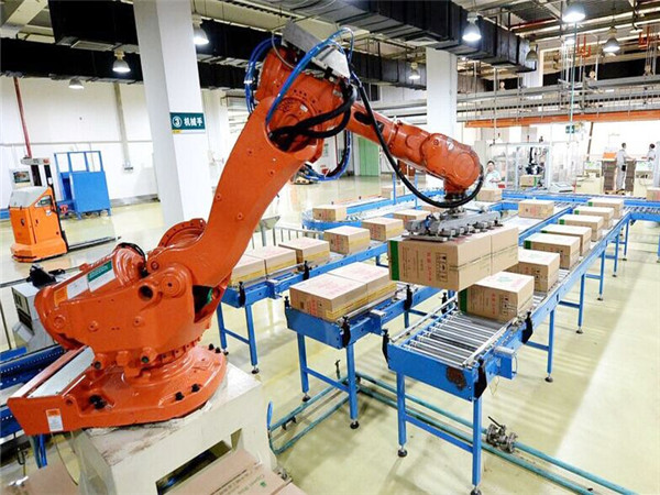 Handling robot at work